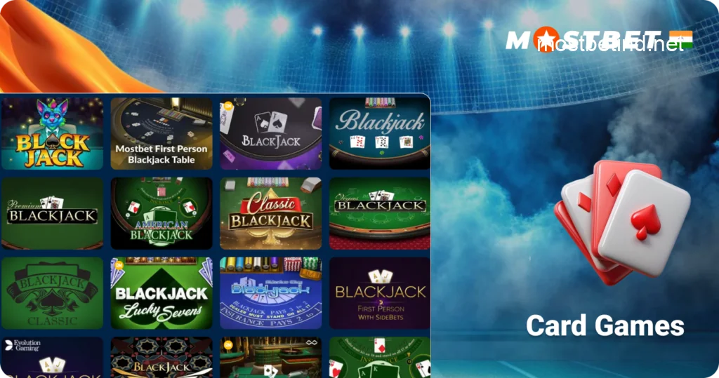Mostbet India Card Casino Games