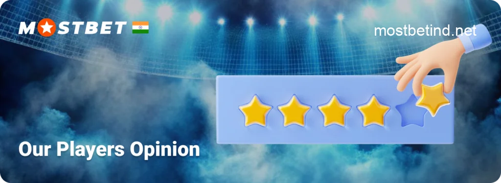 Our Players Opinion and Rating about Mostbet India