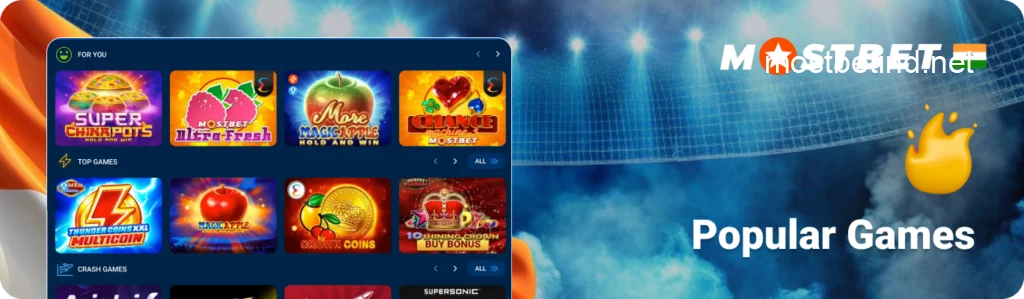 Mostbet India Popular Casino Titles