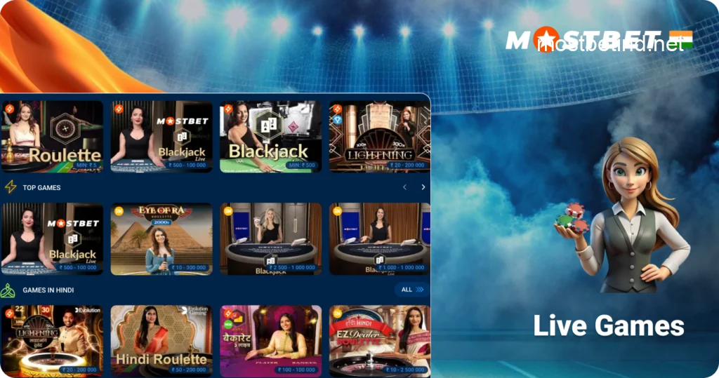 Mostbet India Live Dealer Games