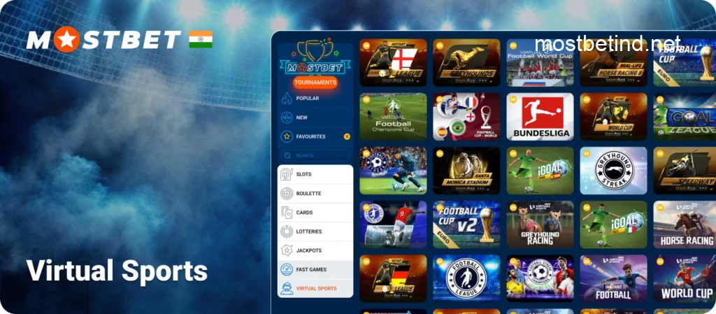 Virtual Sports in Mostbet India